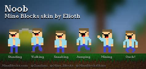 Mine Blocks Noob Skin By Elioth
