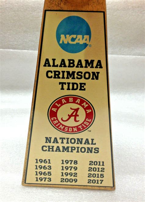 University Of Alabama Crimson Tide Ncaa National Champion Football