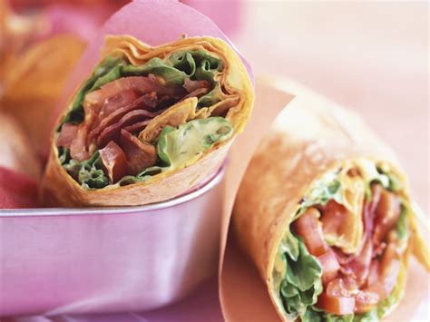 Bacon And Lettuce Tortilla Wraps Recipe Eat Smarter Usa