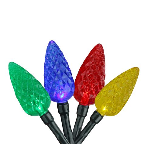 Brite Star 35ct Battery Operated Led C6 Christmas Lights Multi Color