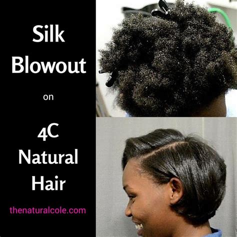 Silk Blowout on 4C Natural Hair | 4c natural hair, Natural hair blowout, Pressed natural hair