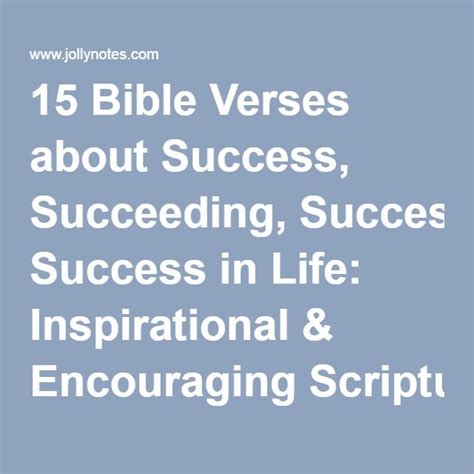 15 Bible Verses About Success Succeeding Success In Life