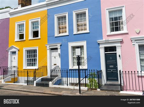 Colorful Row Houses Image And Photo Free Trial Bigstock