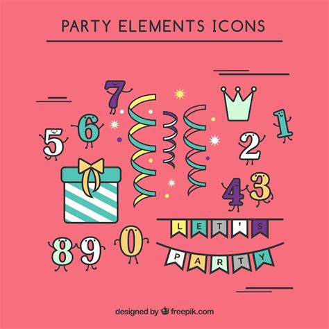 Premium Vector Party Icon Set