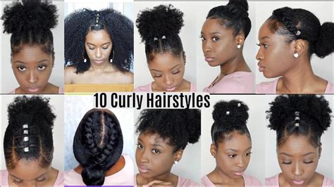 Natural hair styles for black women. 10 Quick Easy Hairstyles For Natural Curly Hair Perfect ...