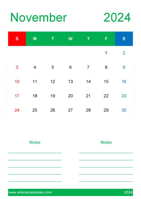 November 2024 Printable Calendars Monthly Calendar