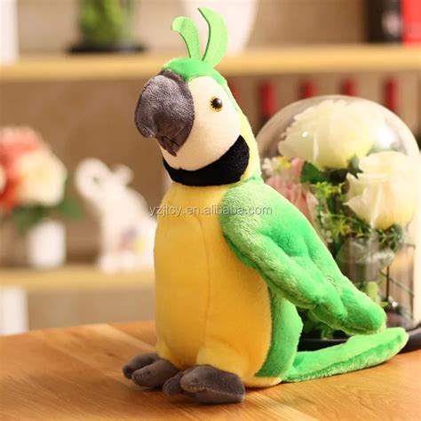 2019 Cute Plush Stuffed Animal Birds Stuff Parrot Toys Parrot Plush Toy