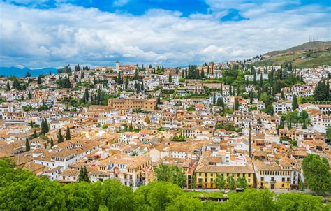 Wallpaper Clouds Home The City Landscape Spain Andalusia Granada