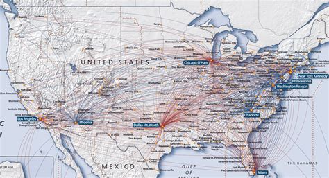 American Airlines Route Map