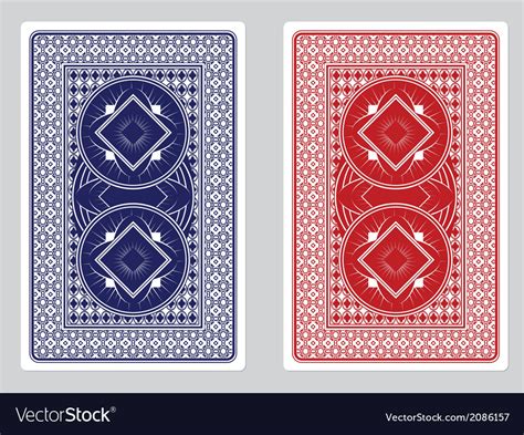 Playing Card Back Designs Royalty Free Vector Image