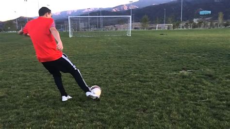 How To Shoot A Soccer Ball With Power Youtube