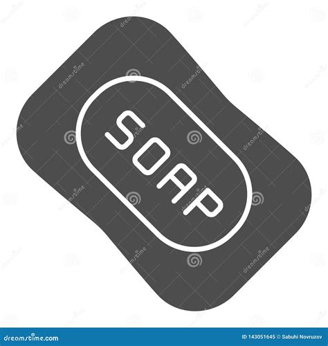 Soap Solid Icon Hygiene Vector Illustration Isolated On White Clean