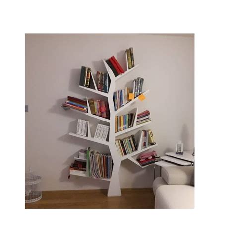 Tree Bookshelve Tree Bookcase Wooden Book Stand Farmhouse Etsy