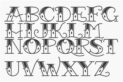 Cool Fonts For Tattoos Alphabet