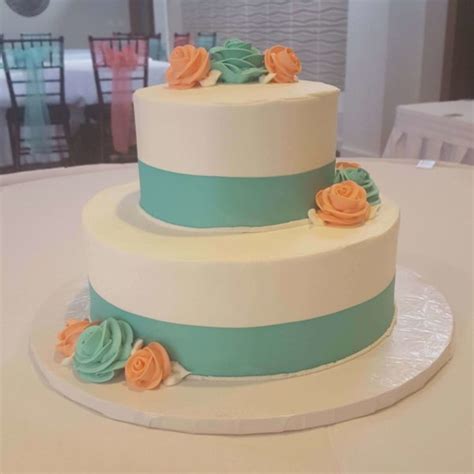 Teal And Orange Wedding Cake Wiki Cakes