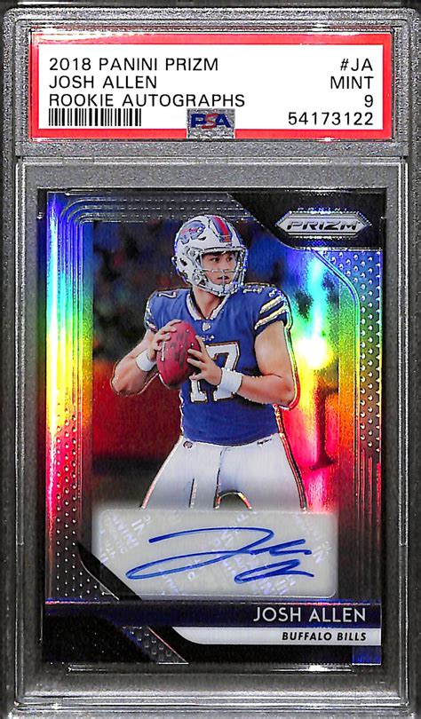 Lot Detail Panini Prizm Josh Allen Autographed Rookie Card