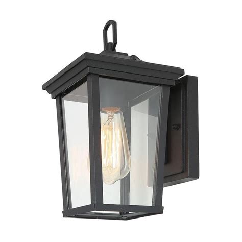 Lnc 1 Light Outdoor Lantern Sconce Wall Light With Clear Glass For
