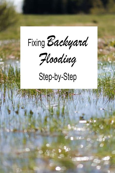 Fixing Backyard Flooding Step By Step Easy Backyard Ponds Backyard
