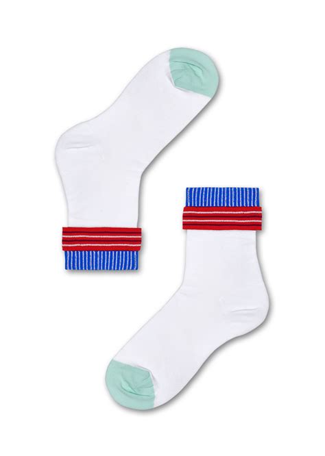 conchita ankle socks white hysteria happy socks us