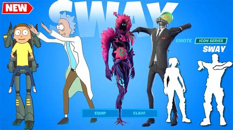 Fortnite Sway Sync Emote On Legendary Skins シ Youtube