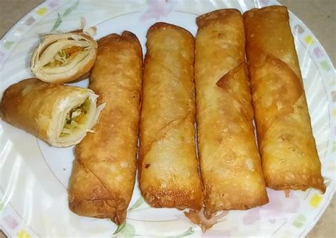 Chicken Spring Rolls Ramadan Special Recipe By Halka Phulka Kitchen