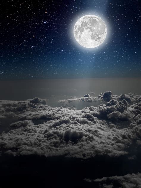 Full Moon Above Clouds - Soul Bridging