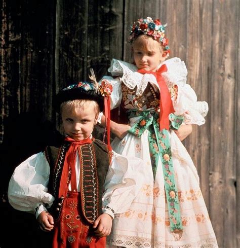 Czech Children In National Dress Czech Republic Eastern Europe