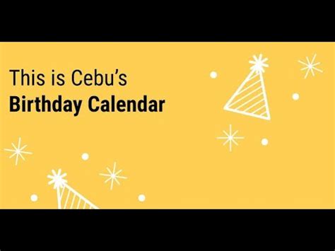 Cebu Birthday Celebrants November Youtube