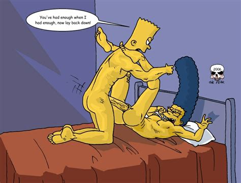 Rule Ass Bart Simpson Bed Breasts Color Female Human Indoors Insertion Male Marge Simpson