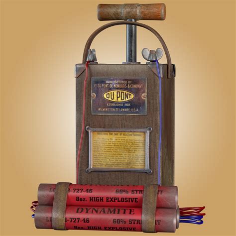 3d Detonator Dynamite Model