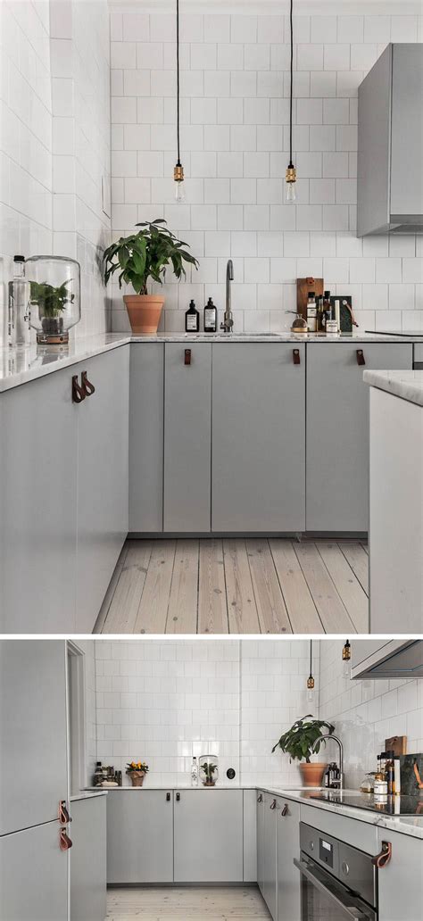 A combination of white painted cabinetry and rustic hickory cabinets create an earthy and bright kitchen. 12 Examples Of Sophisticated Gray Kitchen Cabinets ...