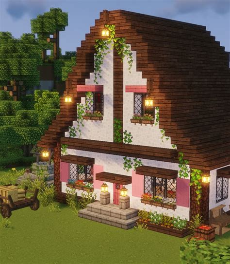 Cottagecore Minecraft 🍓🌿 Aesthetic Fairy Cottage 🍎 By Kelpie The Fox In
