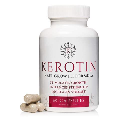 Kerotin Hair Growth Vitamins For Natural Longer Stronger Healthier