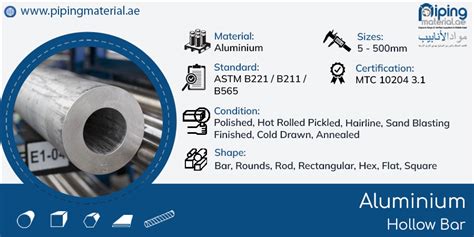 Aluminium Hollow Bar And Hollow Aluminum Rod Suppliers In Uae