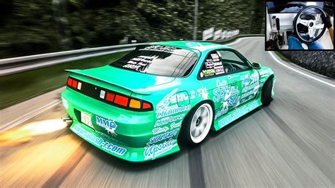 Silvia S14 Touge Drifting L Assetto Corsa Thrustmaster Steering