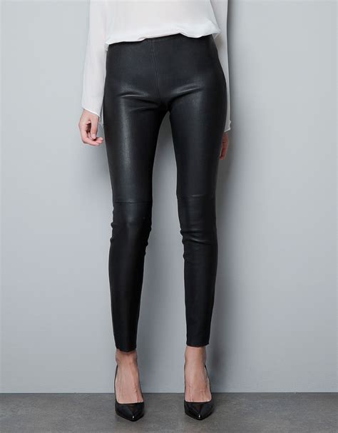 Mini Flared Faux Leather Leggings Zara Review Journal