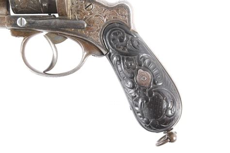 Engraved Lefaucheux 12mm Pinfire Da Revolver