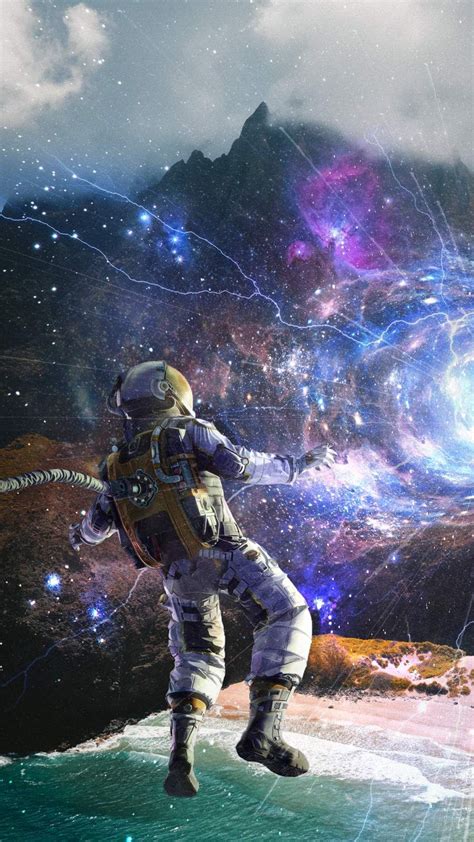 Deep Space Astronaut Iphone Wallpaper Astronaut Wallpaper Nature