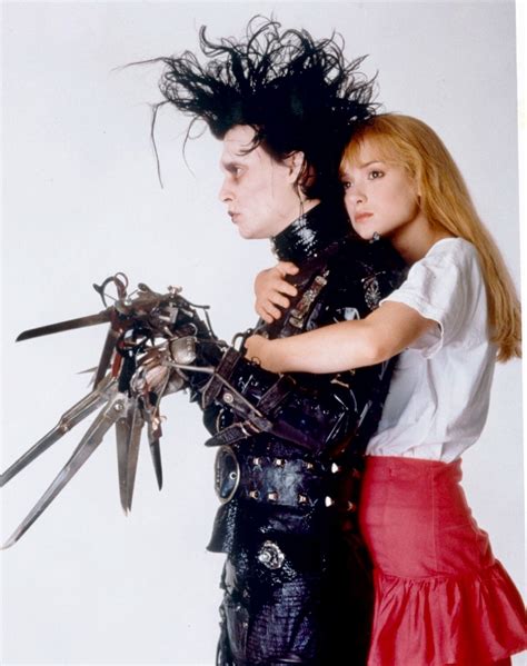winona ryder and johnny depp in edward scissorhands 1990 johnny depp and winona johny depp