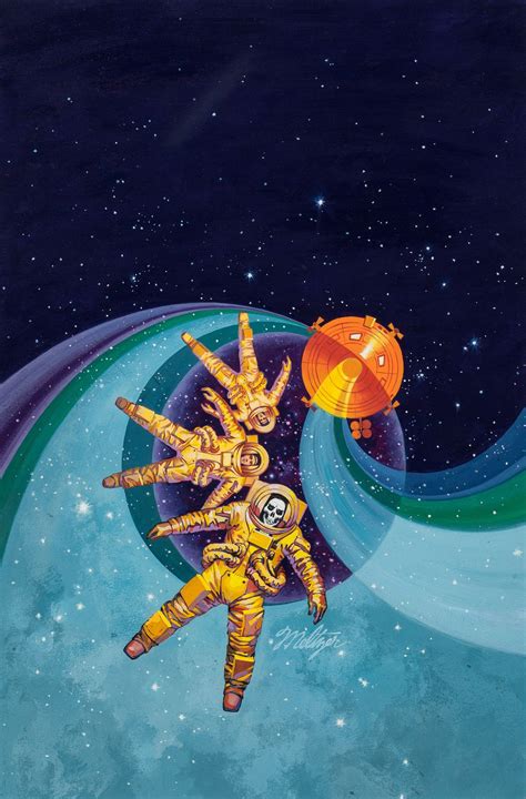 Davis Meltzer The Falling Astronauts Paperback Cover 1971 Dark Art
