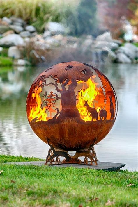 Artistic Sphere Fire Pit The Owner Builder Network