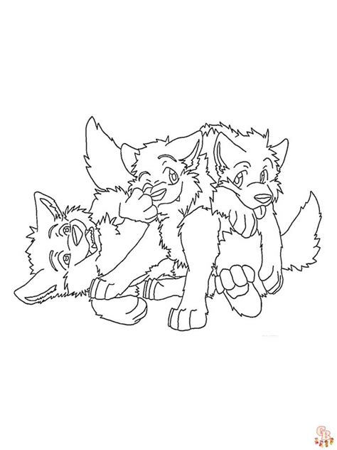 Anime Animals Coloring Pages Gbcoloring