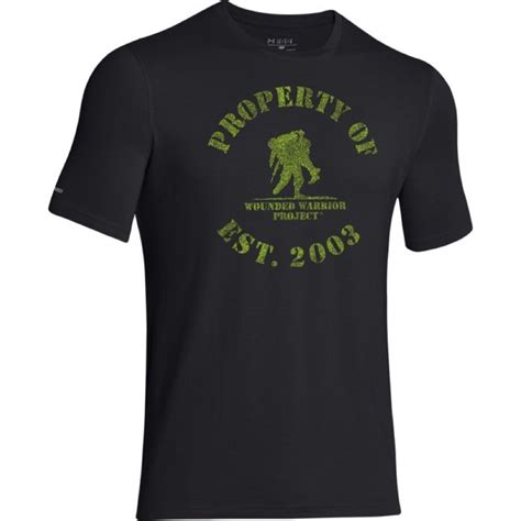 Under Armour Property Of Wwp T Shirt Mens Ua Wounded Warrior Project