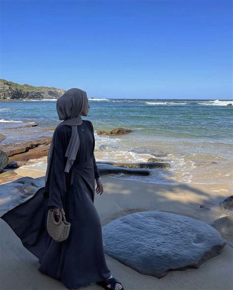 Beach Ootd Ootd Summer Muslim Girls Hijabi Photo Poses Gal