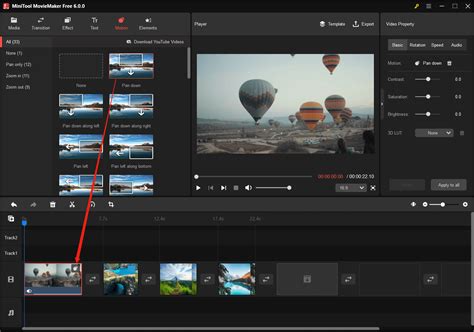 How To Add Motion Effect To A Video In MiniTool MovieMaker