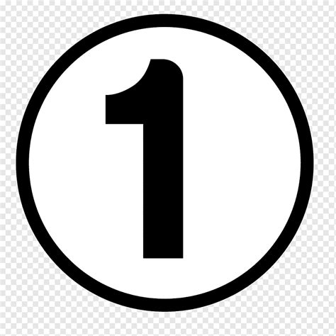 Simbol Nomor Area Simbol Lingkaran, 1, teks, hitam, angka png | PNGWing