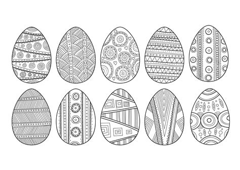 Dibujos De Huevos De Pascua Para Colorear Hogarmania