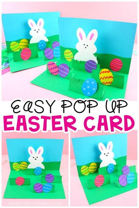 How To Make A Pop Up Easter Card Easy Easter Craft For