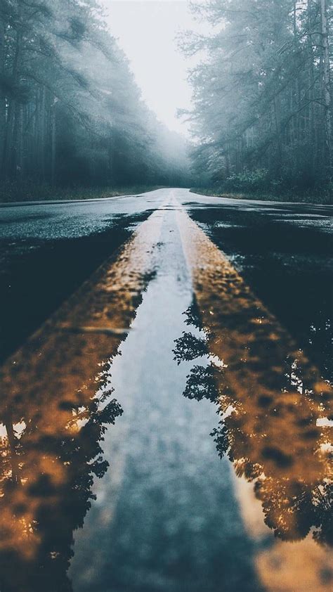 Free Download Water On Road Iphone Wallpaper Background Nature