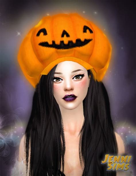 Jenni Sims Funny And Silly Hats Halloween Sims 4 Downloads